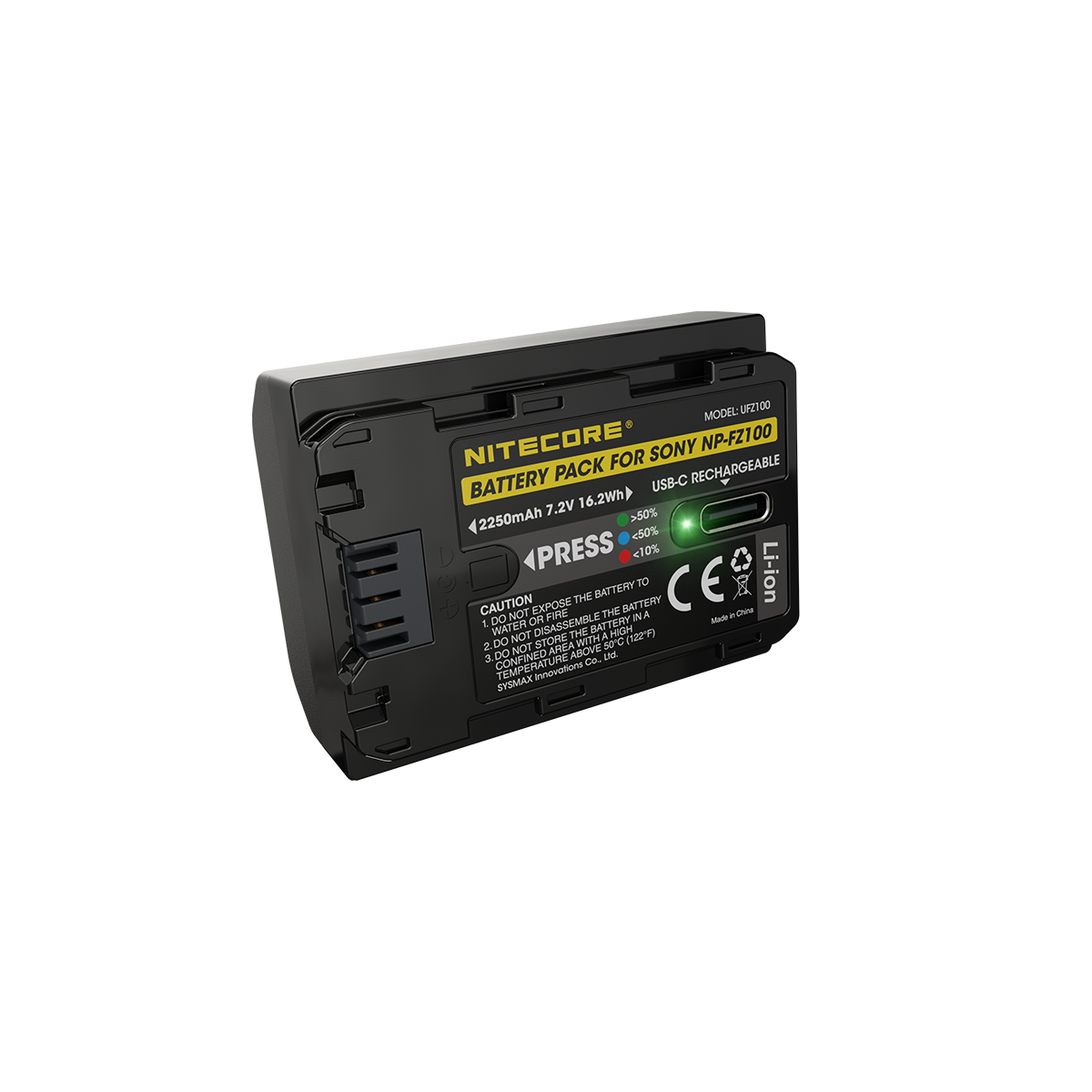 Μπαταρία Nitecore For SONY UFZ-100 7,2V 2250mAh 16,2Wh | www.lightgear.gr