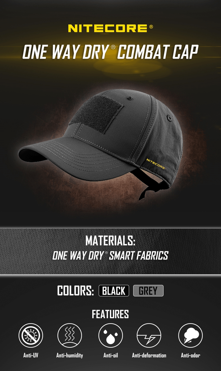 Καπέλο Nitecore Combat Hat | www.lightgear.gr