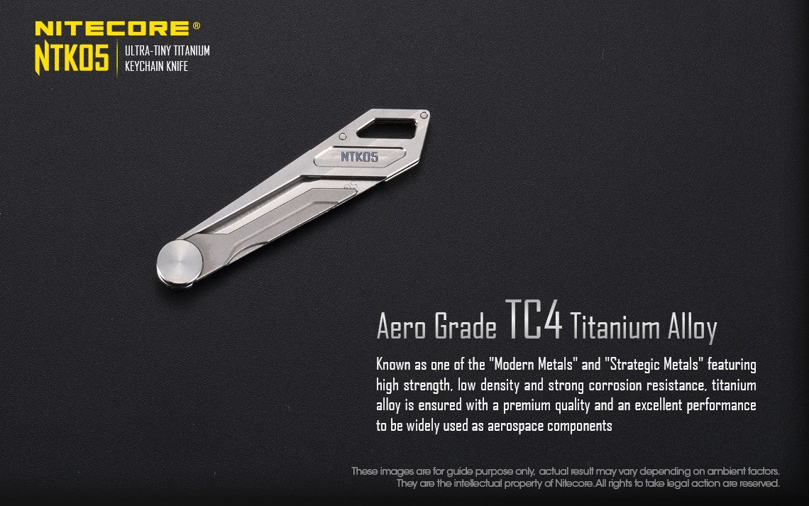 Nitecore Titanium Utility Knife - NTK05 | www.lightgear.gr