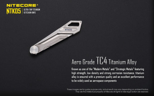 Nitecore Titanium Utility Knife - NTK05 | www.lightgear.gr
