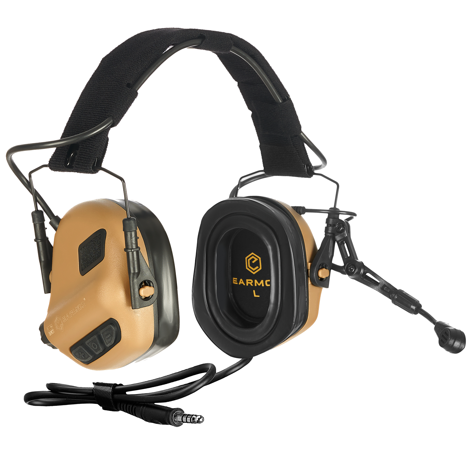 Ωτοασπίδες - Ακουστικά Επικοινωνίας Earmor M32 Plus Coyote Brown | www.lightgear.gr