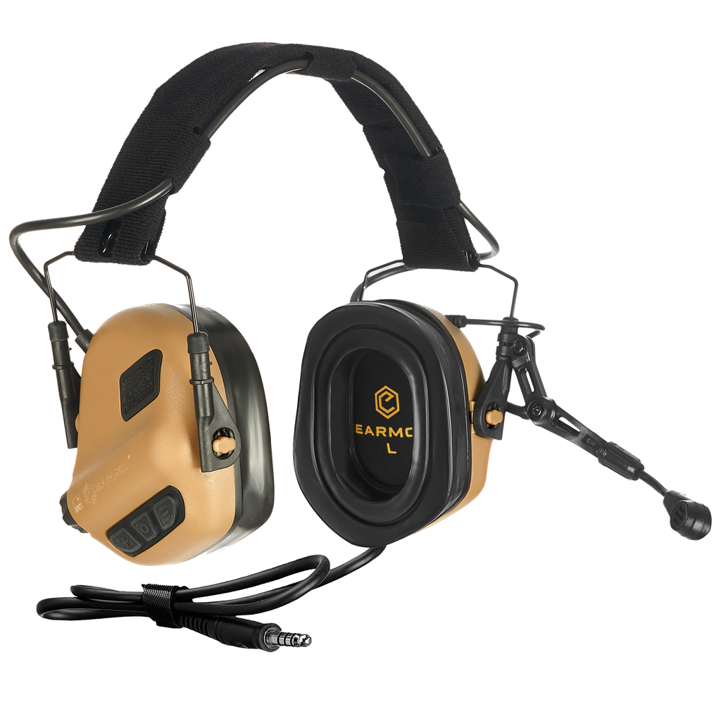 Ωτοασπίδες - Ακουστικά Επικοινωνίας Earmor M32 Plus Coyote Brown | www.lightgear.gr