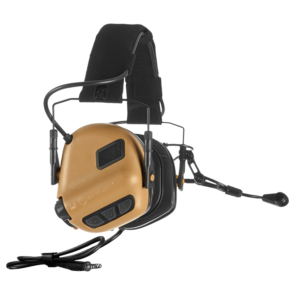 Ωτοασπίδες - Ακουστικά Επικοινωνίας Earmor M32 Plus Coyote Brown | www.lightgear.gr