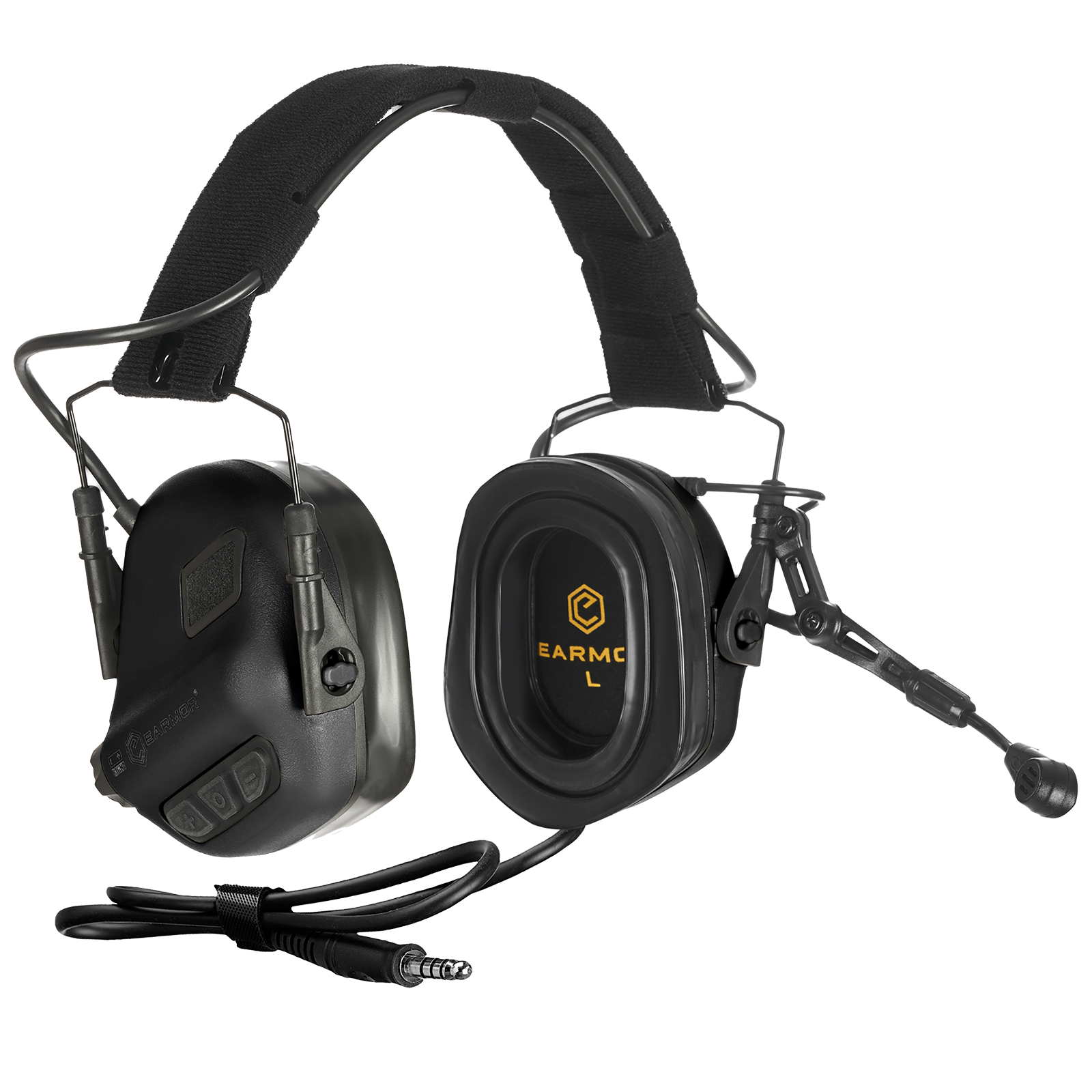 Ωτοασπίδες - Ακουστικά Επικοινωνίας Earmor M32-plus Black | www.lightgear.gr