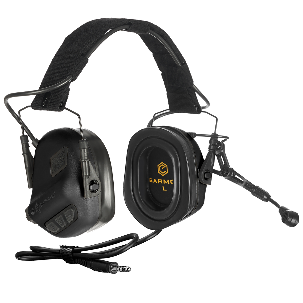 Ωτοασπίδες - Ακουστικά Επικοινωνίας Earmor M32-plus Black | www.lightgear.gr