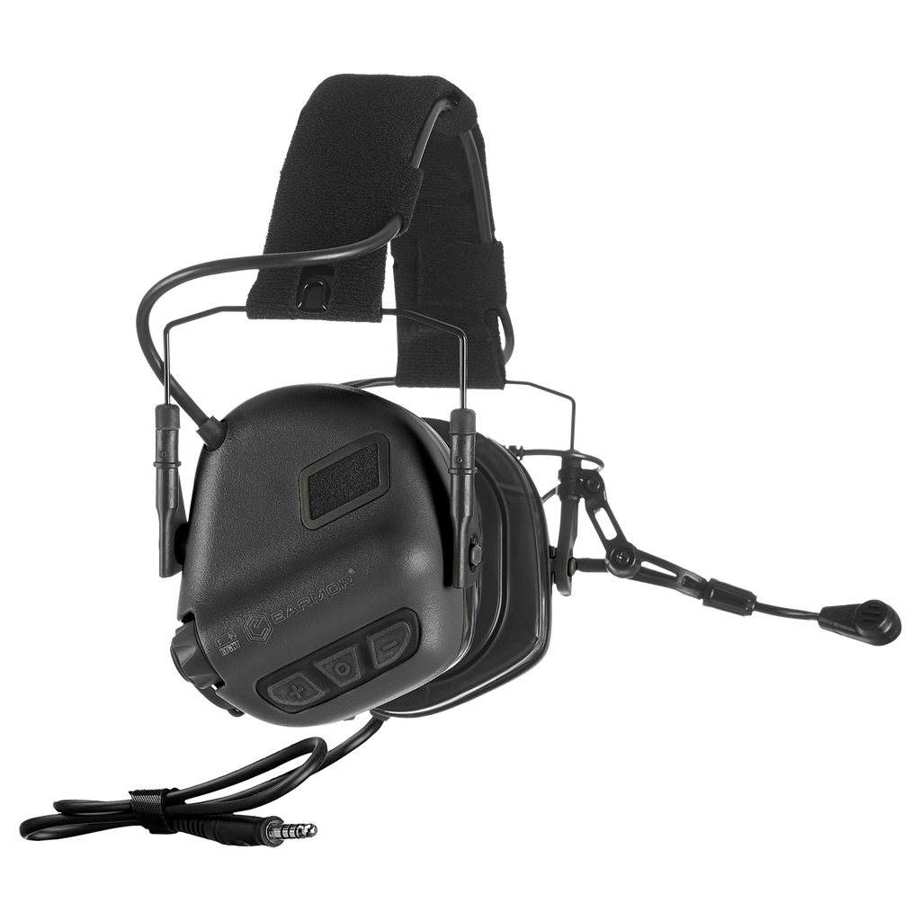 Ωτοασπίδες - Ακουστικά Επικοινωνίας Earmor M32-plus Black | www.lightgear.gr