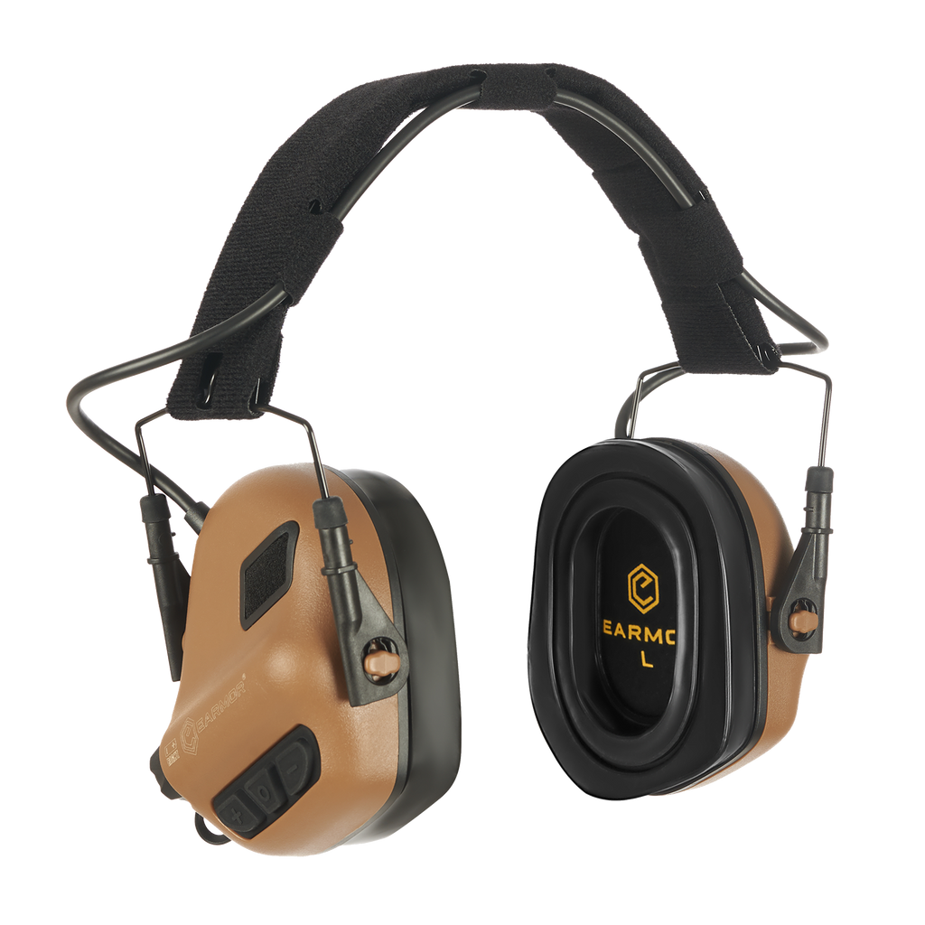 Ωτοασπίδες Ηλεκτρονικές Earmor M31 Plus Coyote Brown | www.lightgear.gr