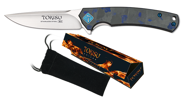 Σουγιάς Tokisu D2 Penknife Carbon Fiber-G10 6,80cm 18873 | www.lightgear.gr