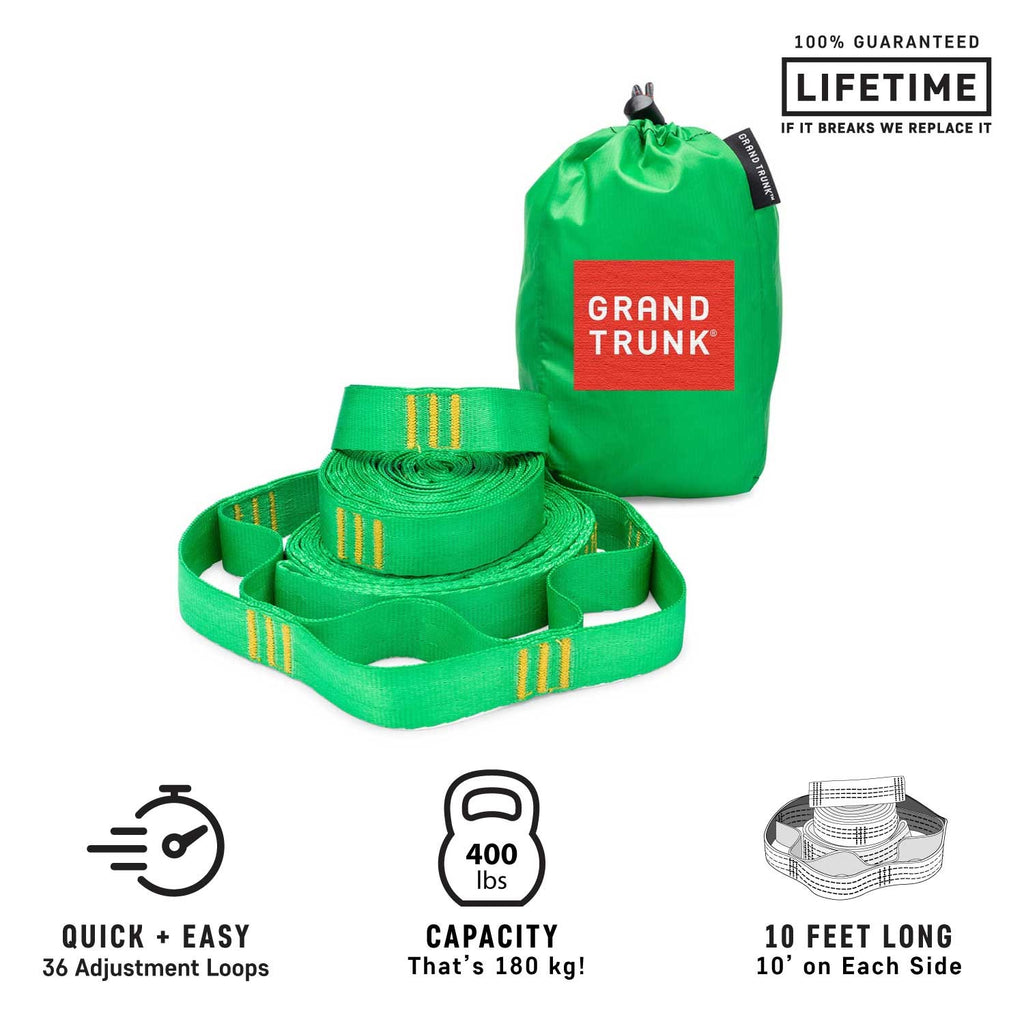 Ιμάντες Αιώρας Grand Trunk Suspension Straps (green) | www.lightgear.gr