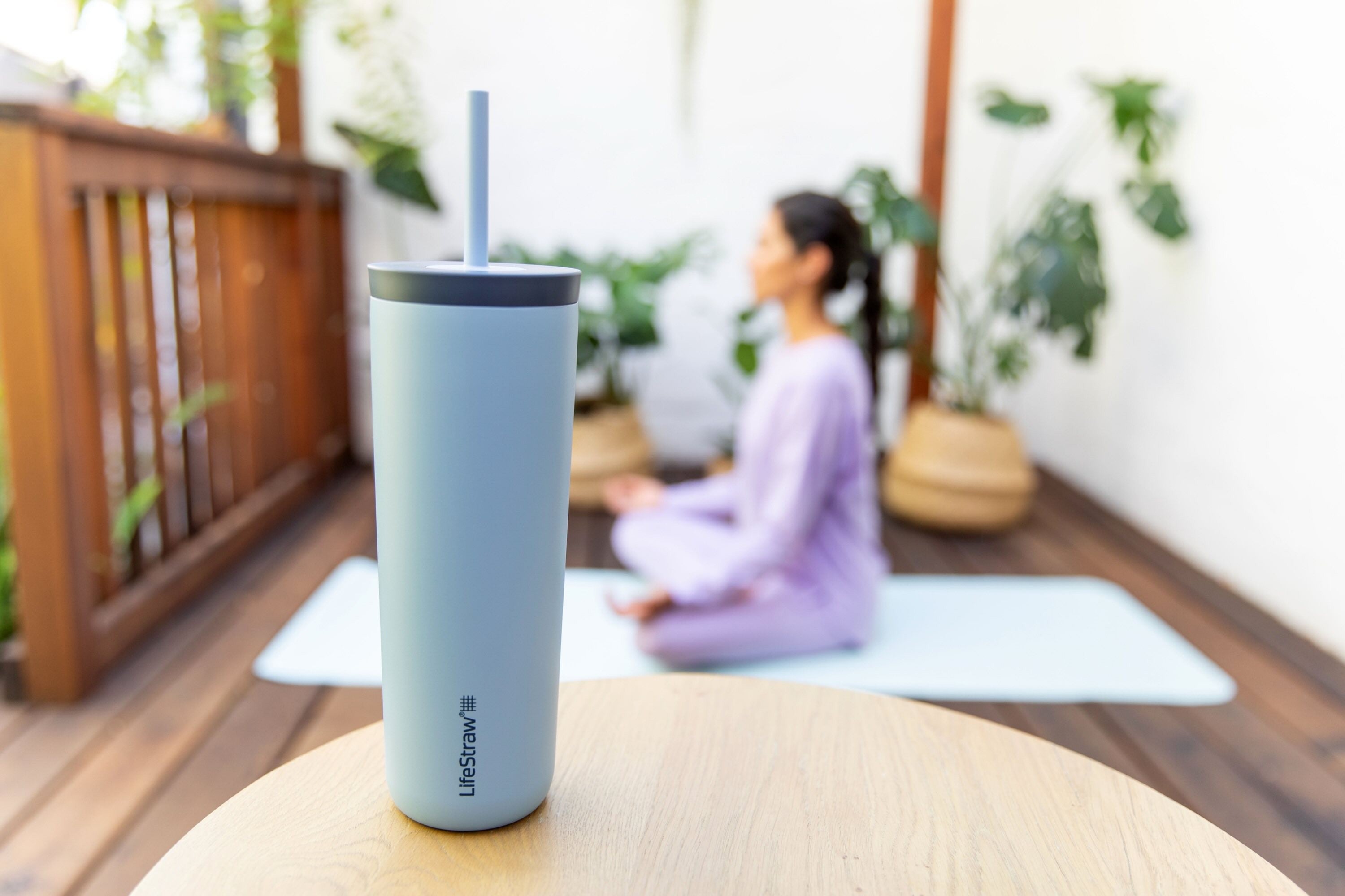 Ανοξείδωτο Παγούρι Με Φίλτρο Νερού Lifestraw Go Steel Tumbler 500ml (icelandic Blue) | www.lightgear.gr