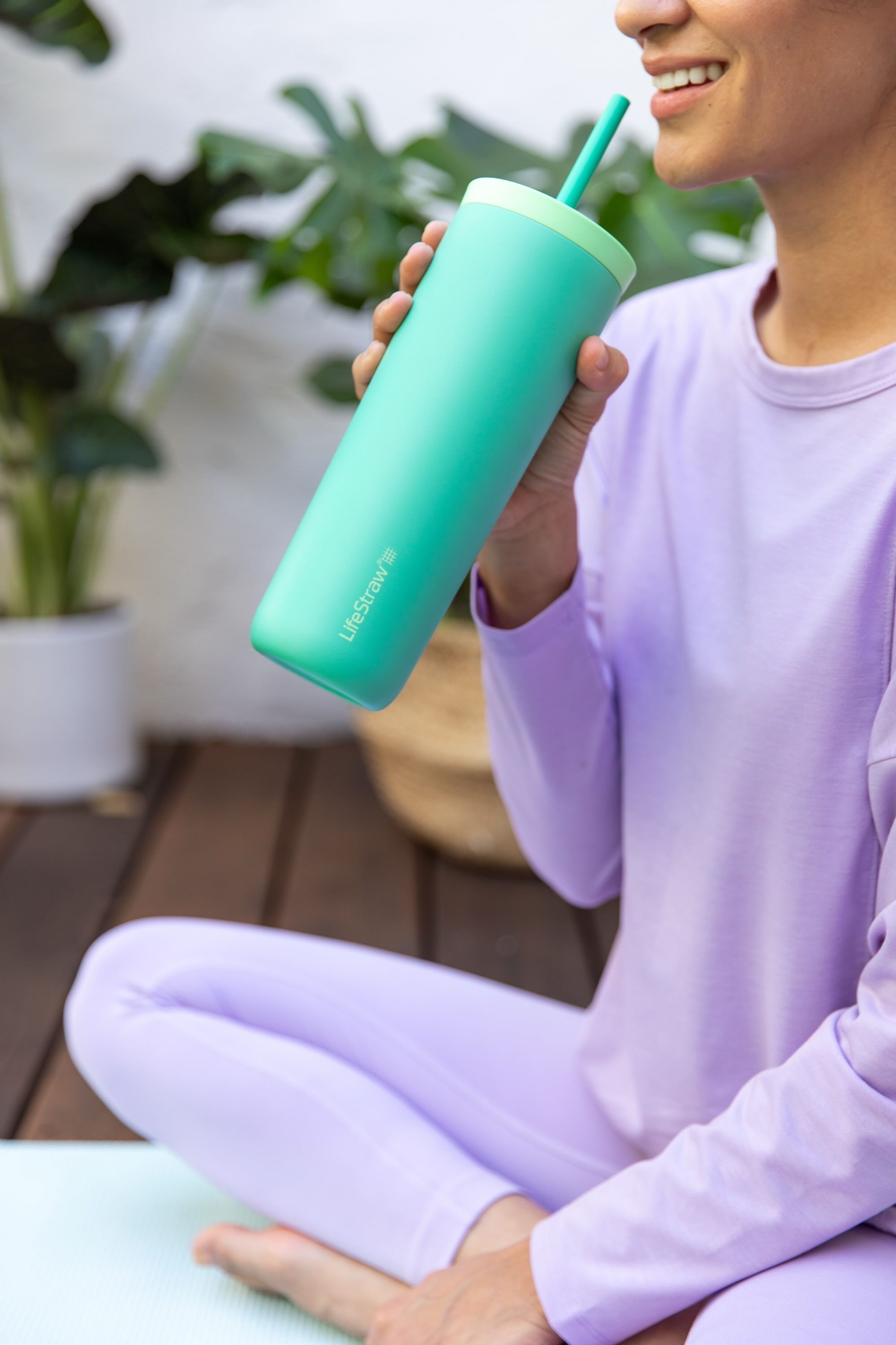 Ανοξείδωτο Παγούρι Με Φίλτρο Νερού Lifestraw Go Steel Tumbler 500ml (icelandic Blue) | www.lightgear.gr