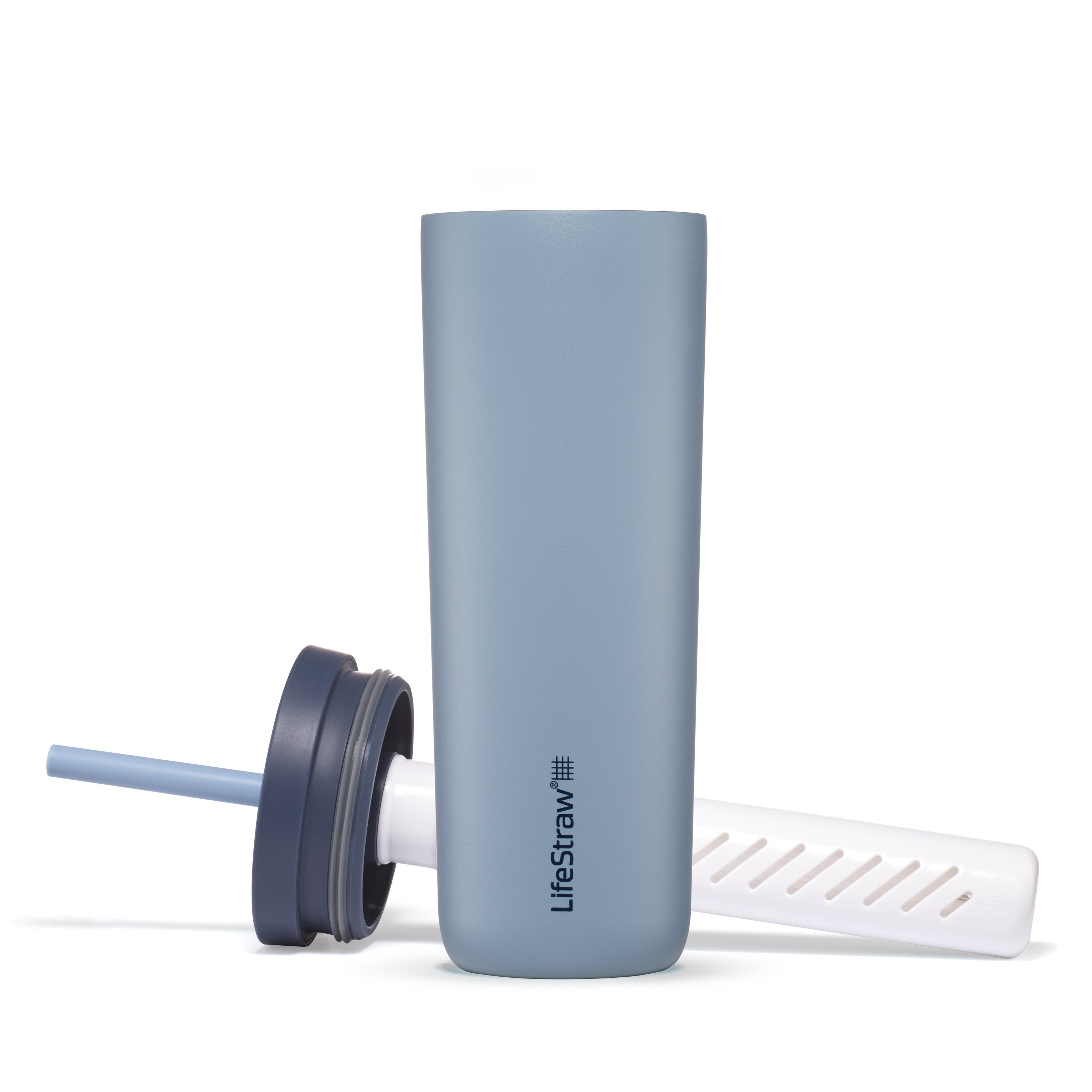 Ανοξείδωτο Παγούρι Με Φίλτρο Νερού Lifestraw Go Steel Tumbler 500ml (icelandic Blue) | www.lightgear.gr