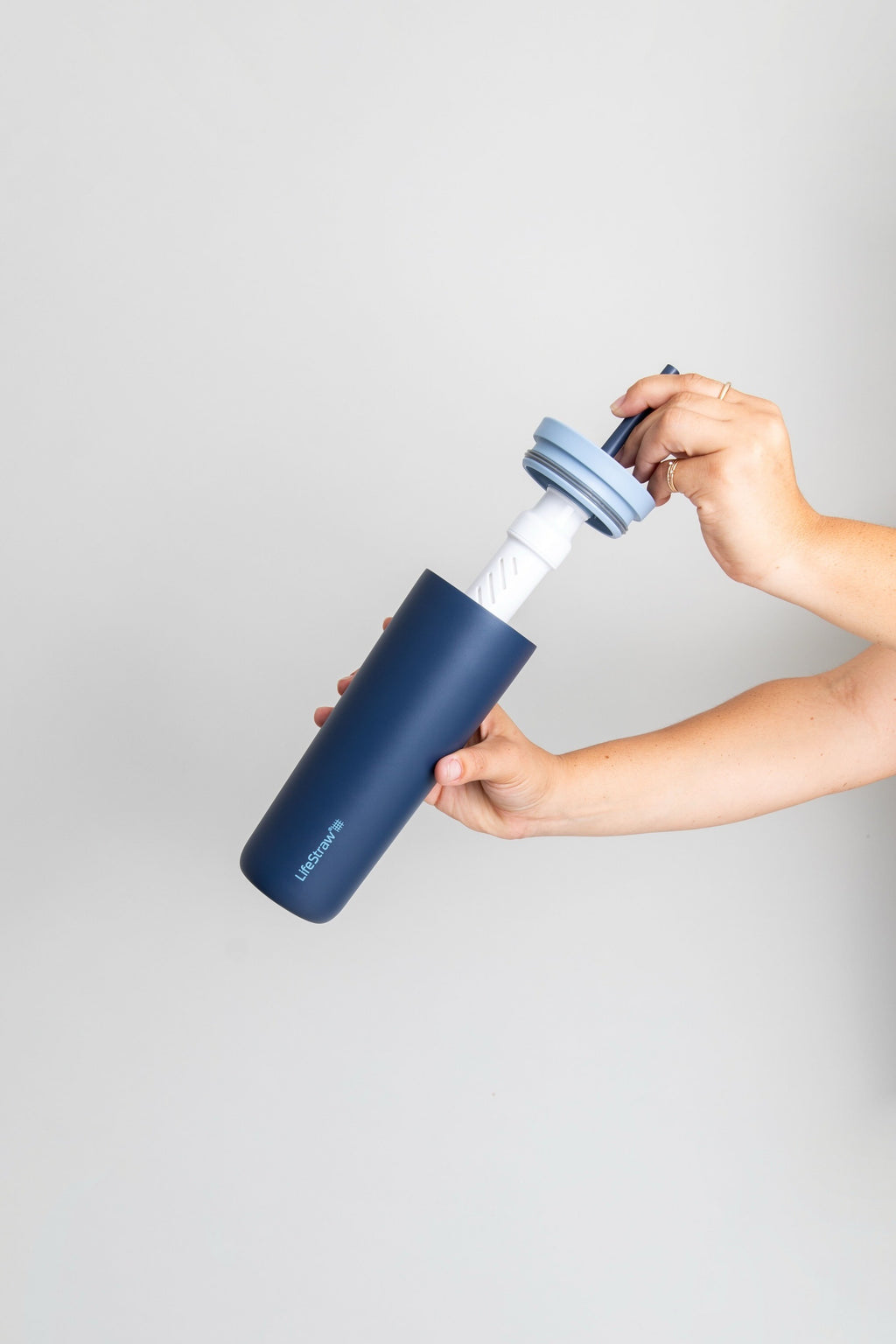 Ανοξείδωτο Παγούρι Με Φίλτρο Νερού Lifestraw Go Steel Tumbler 500ml (laguna Teal) | www.lightgear.gr
