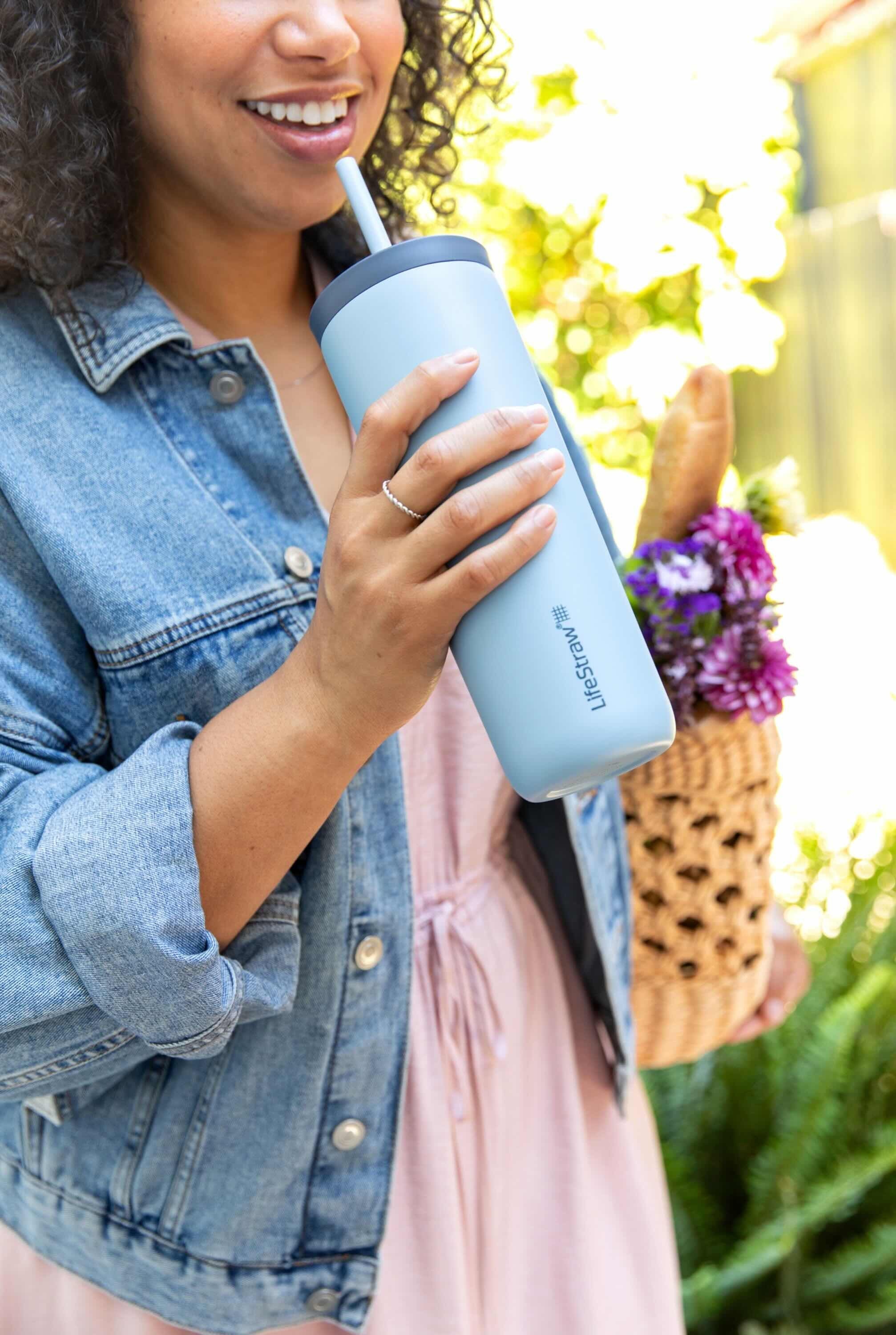 Ανοξείδωτο Παγούρι Με Φίλτρο Νερού Lifestraw Go Steel Tumbler 500ml (cactus Green) | www.lightgear.gr