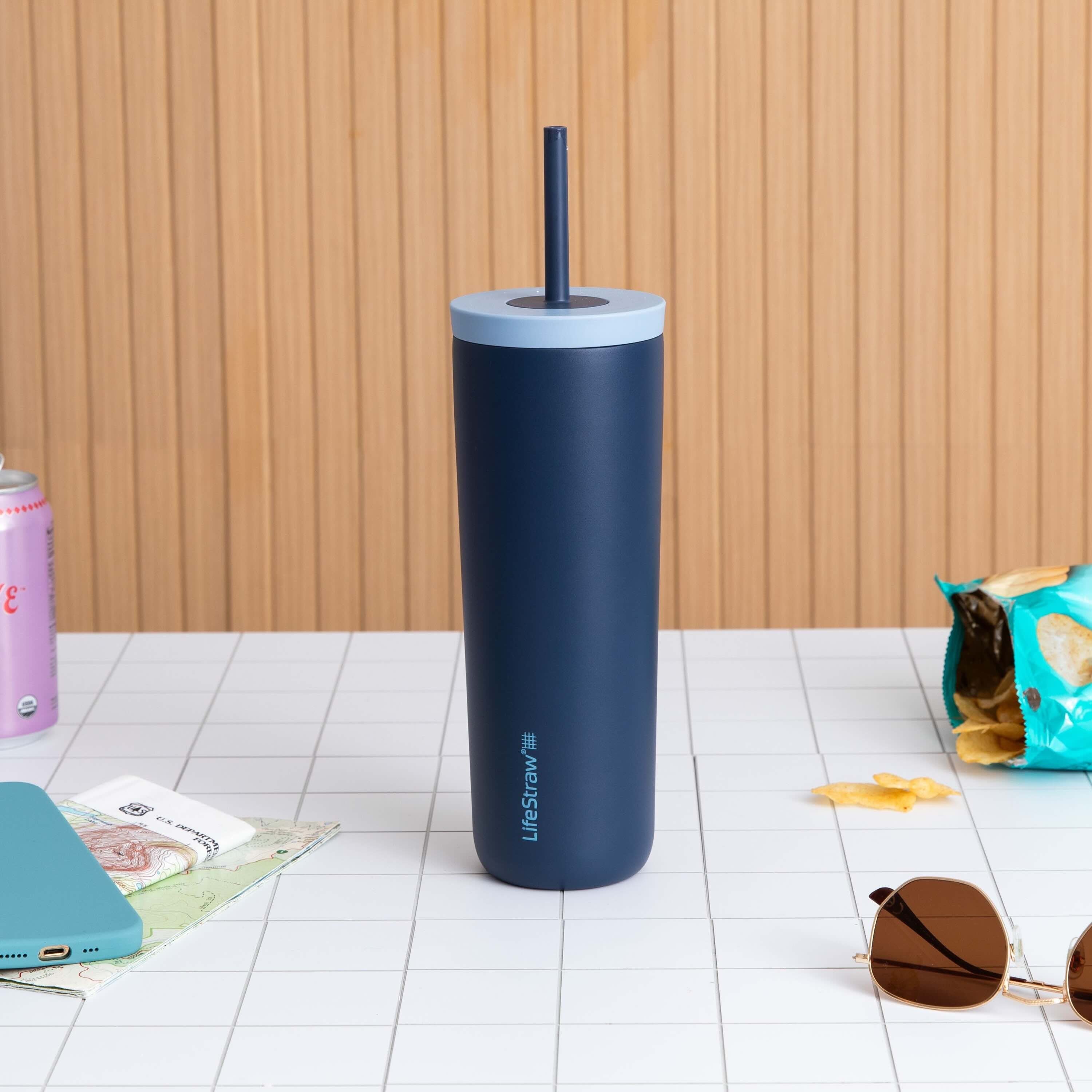 Ανοξείδωτο Παγούρι Με Φίλτρο Νερού Lifestraw Go Steel Tumbler 500ml (cactus Green) | www.lightgear.gr