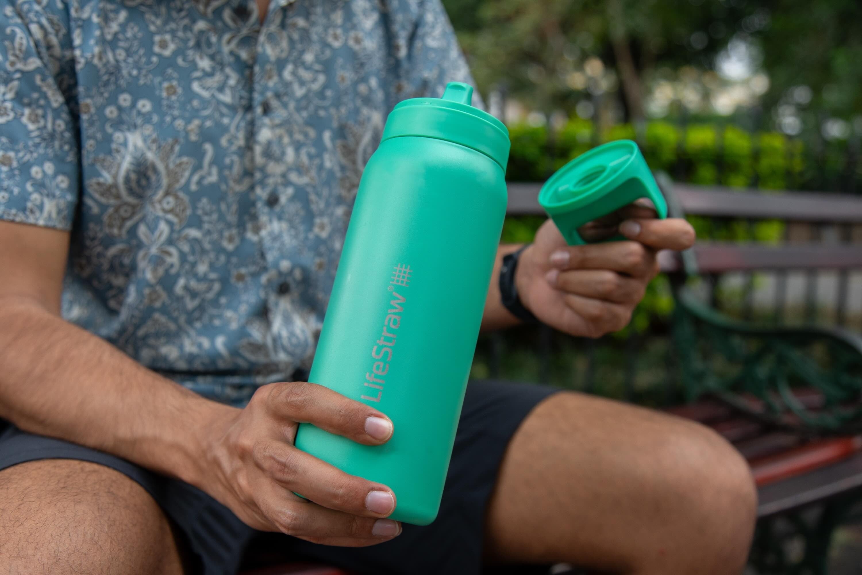 Ανοξείδωτο Παγούρι Με Φίλτρο Νερού Lifestraw Go Steel 700ml (cactus Green) | www.lightgear.gr
