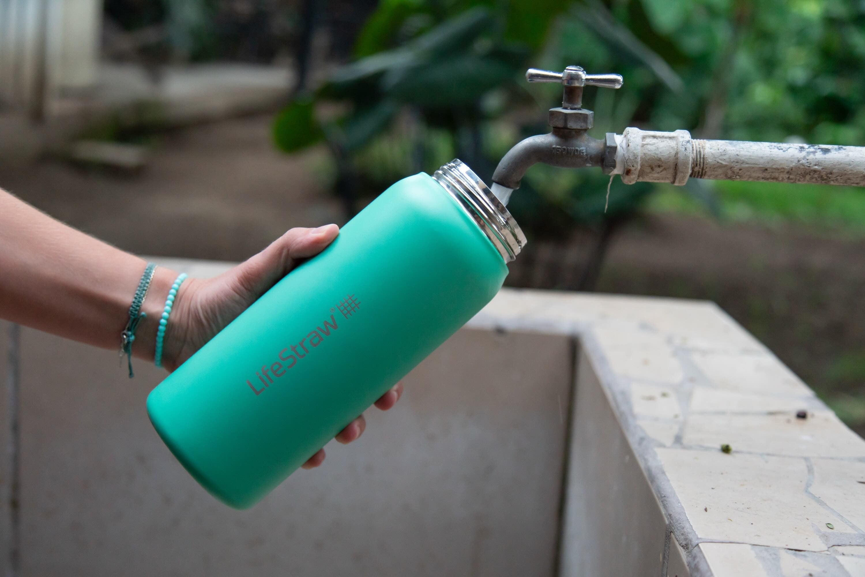 Ανοξείδωτο Παγούρι Με Φίλτρο Νερού Lifestraw Go Steel 700ml (cactus Green) | www.lightgear.gr