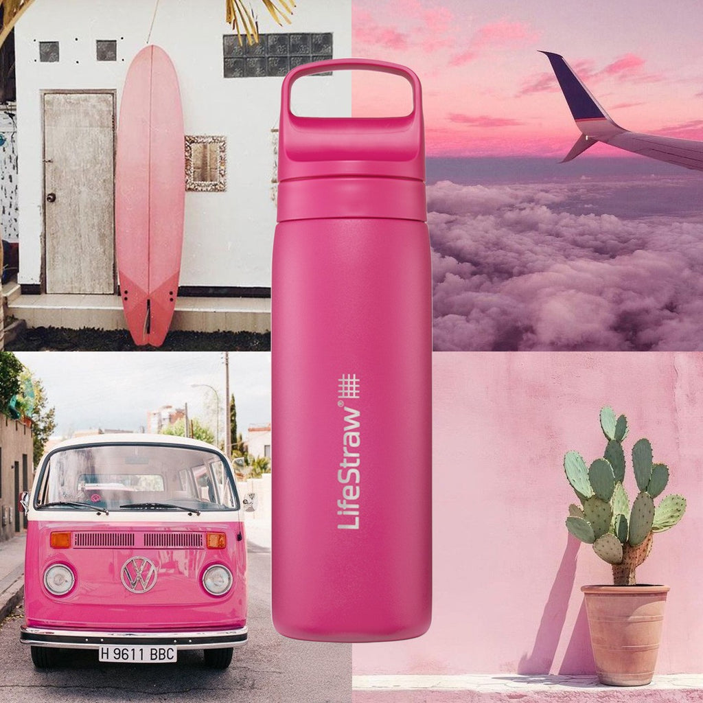 Ανοξείδωτο Παγούρι Με Φίλτρο Νερού Lifestraw Go Steel 700ml (orchid Pink) | www.lightgear.gr