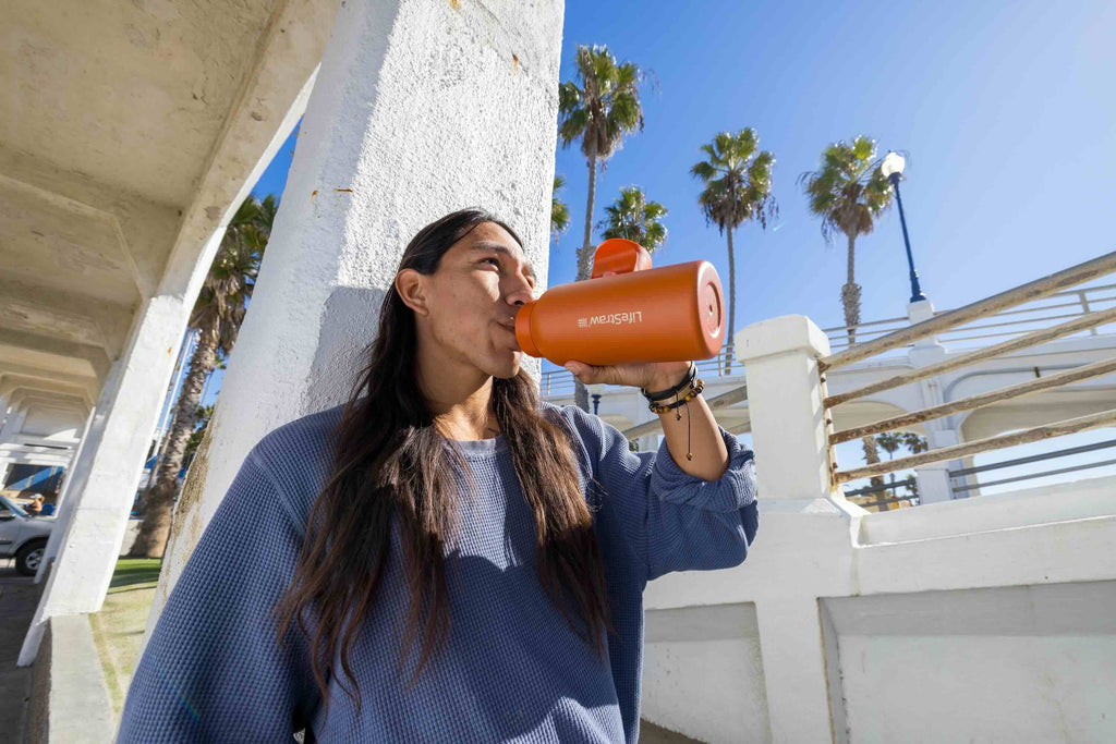 Ανοξείδωτο Παγούρι Με Φίλτρο Νερού Lifestraw Go Steel 1000ml (cactus Green) | www.lightgear.gr