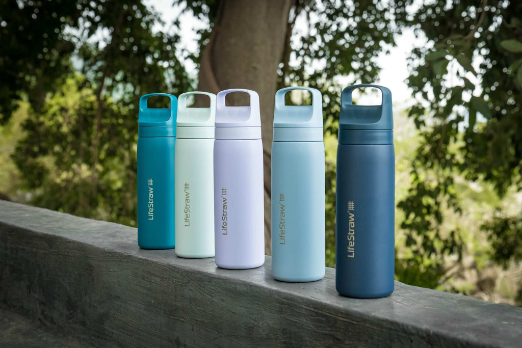 Ανοξείδωτο Παγούρι Με Φίλτρο Νερού Lifestraw Go Steel 500ml (kyoto Orange) | www.lightgear.gr