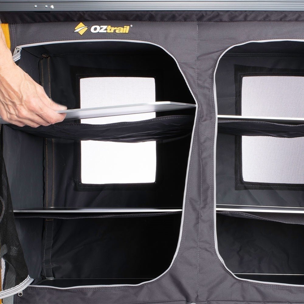 Ραφιέρα Πτυσσόμενη Oztrail Deluxe Folding 3 Shelf Double Cupboard | www.lightgear.gr