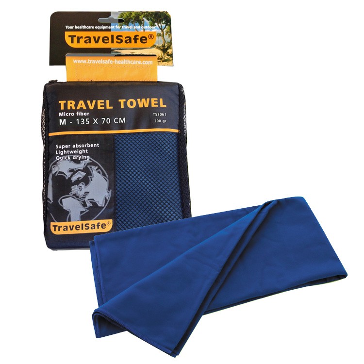 Πετσέτα Ταξιδίου Με Μικροΐνες Travelsafe 135x70 cm | www.lightgear.gr