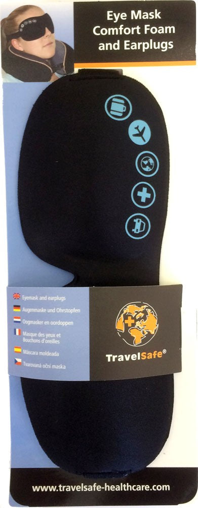 Σετ Μάσκα Ύπνου Με Ωτοασπίδες Travelsafe Eyemask Comfort Foam & Earplugs | www.lightgear.gr