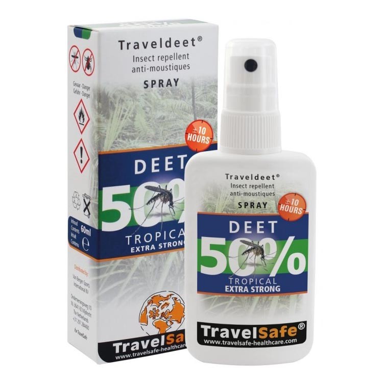 Εντομοαπωθητικό Σπρέυ Travelsafe Travel Deet 50% 60ml | www.lightgear.gr