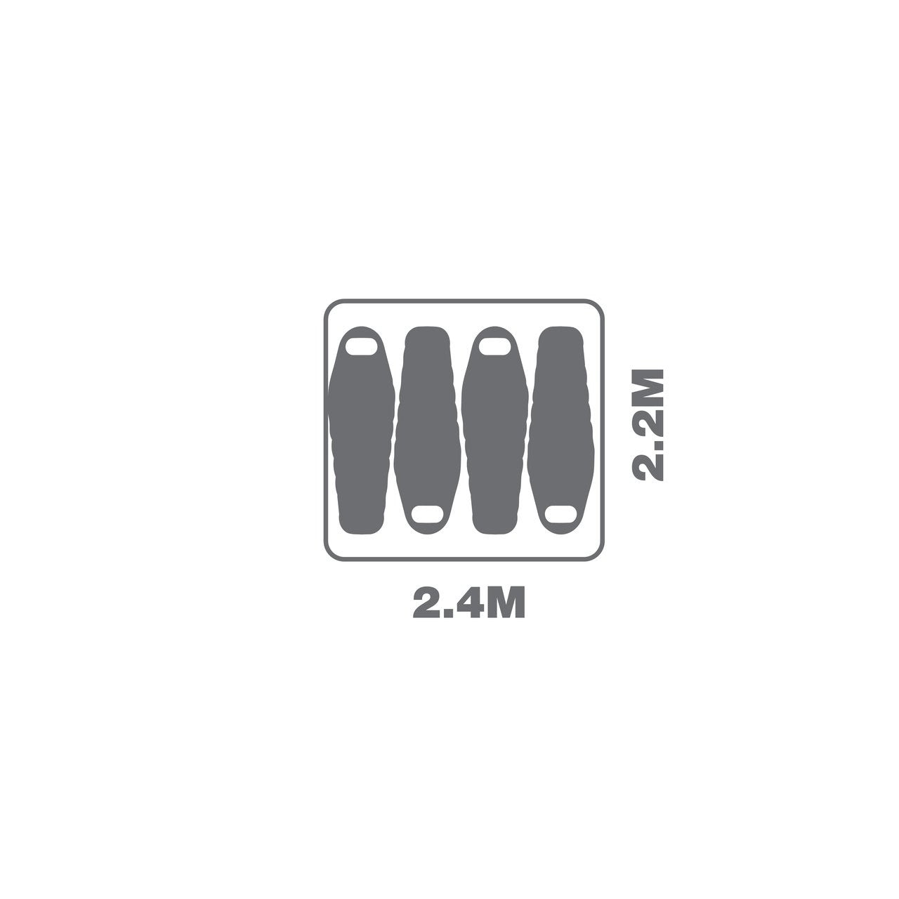 Αυτόματη Σκηνή 4 Ατόμων 240 X 220 X 195 Cm Oztrail Fast Frame 4p | www.lightgear.gr