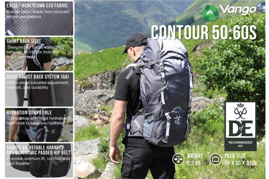 Σακίδιο Πλάτης Granite Contour 60:70 | www.lightgear.gr
