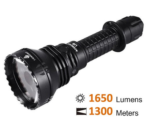 Φακός Μεγάλης Εμβέλειας Acebeam 2,0 Osram + Battery | www.lightgear.gr