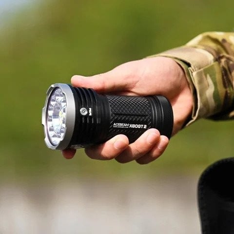 Φακός Μεγάλης Ισχύος Acebeam X80GT-2 +Battery | www.lightgear.gr