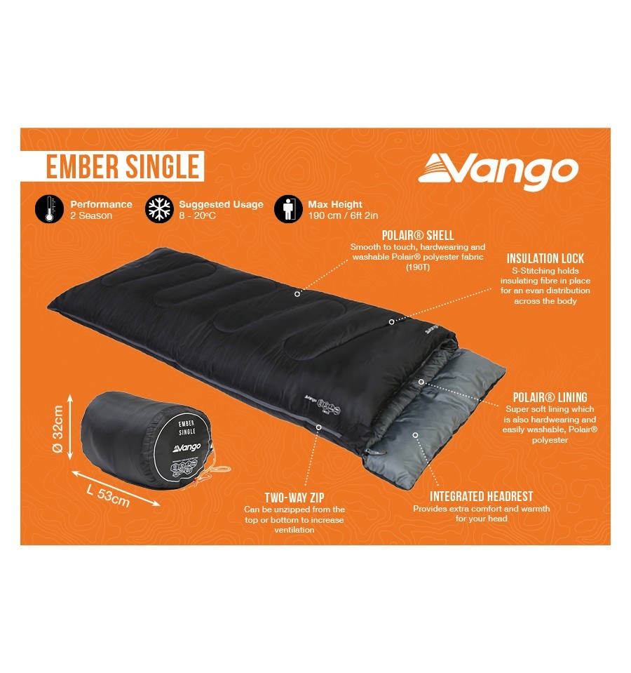 Υπνόσακος Vango Ember | www.lightgear.gr