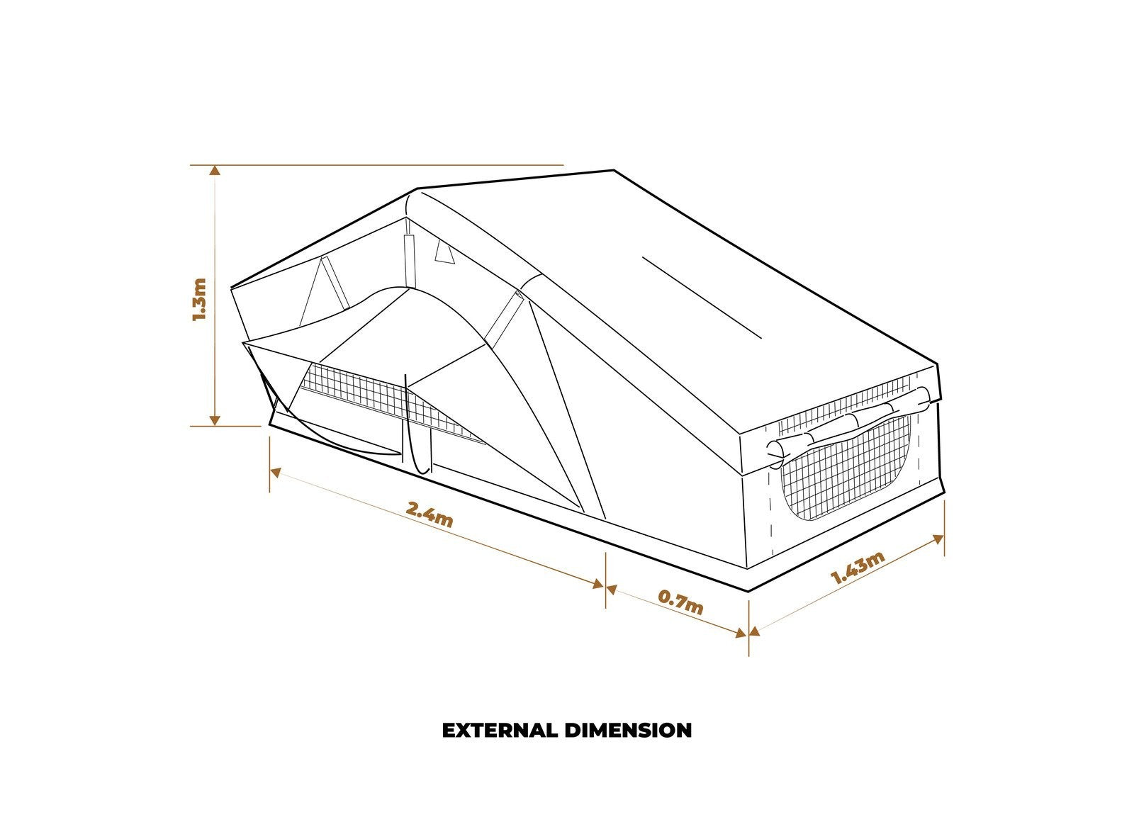 Σκηνή Οροφής Αυτοκινήτου Oztrail Birdsville 1400 | www.lightgear.gr