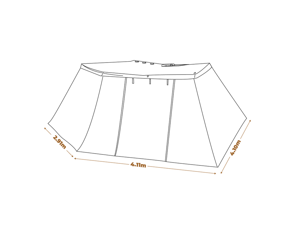 Κιτ Πλευρικών Τοιχωμάτων Αυτοκινήτου Oztrail Blockout 270 Awning 2m | www.lightgear.gr