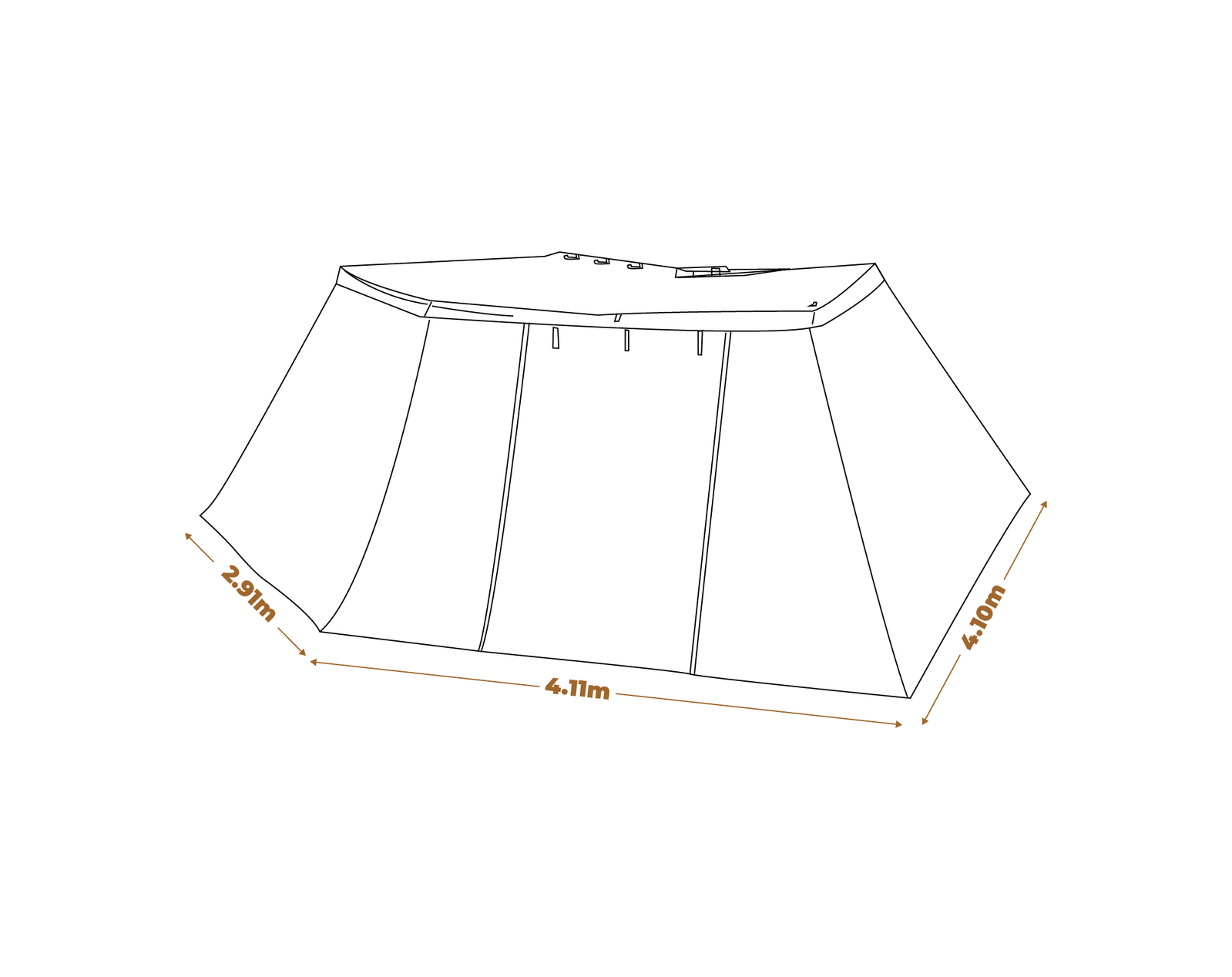 Κιτ Πλευρικών Τοιχωμάτων Αυτοκινήτου Oztrail Blockout 270 Awning 2m | www.lightgear.gr