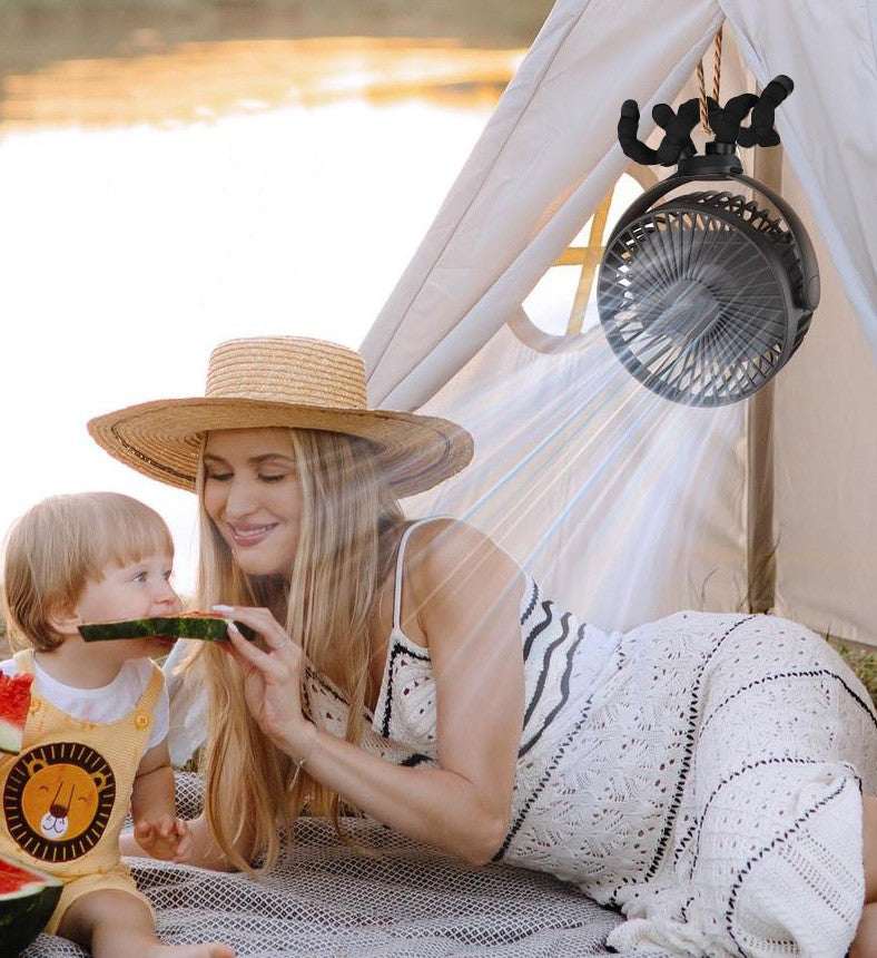 Ανεμιστηράκι Επαναφορτιζόμενο USB Flex Fan New Camp | www.lightgear.gr