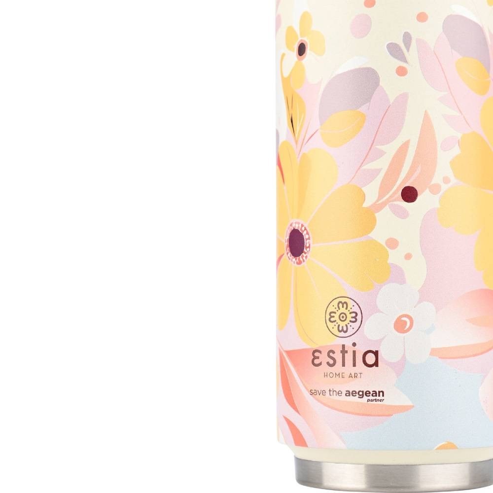Ανοξείδωτο Θερμός με Καλαμάκι Estia Save the Aegean 500ml | www.lightgear.gr