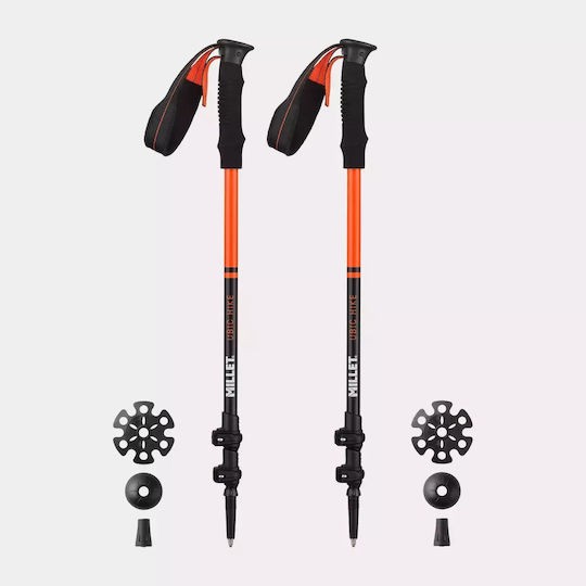 Μπατόν Πεζοπορίας Millet Ubic Hike Orange 2τεμ | www.lightgear.gr