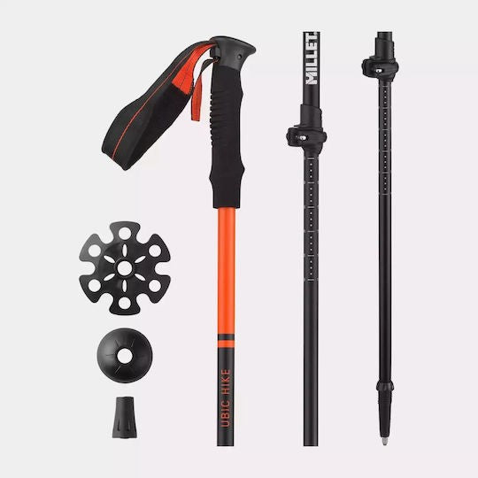 Μπατόν Πεζοπορίας Millet Ubic Hike Orange 2τεμ | www.lightgear.gr