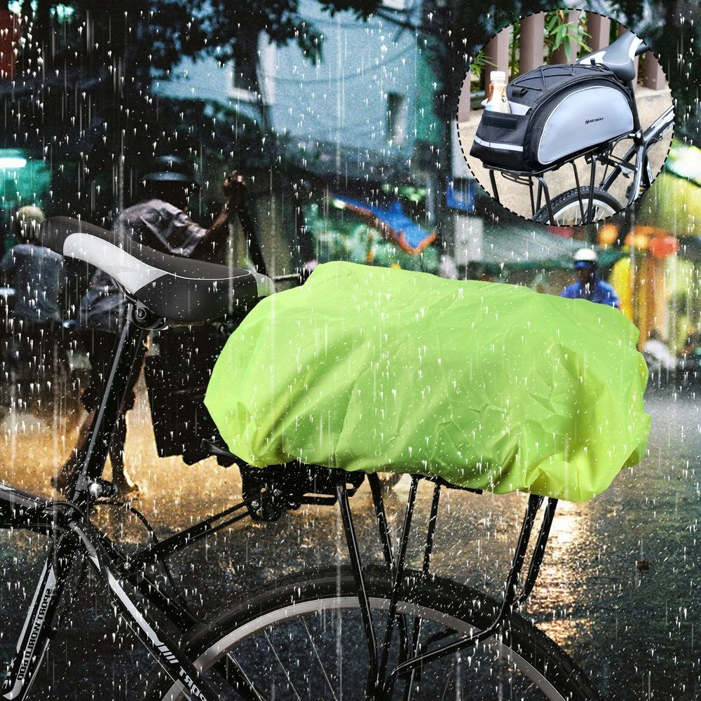 Wozinsky Universal Waterproof Rain Cover για Bike Pannier Bag ή Backpack Πράσινο | www.lightgear.gr