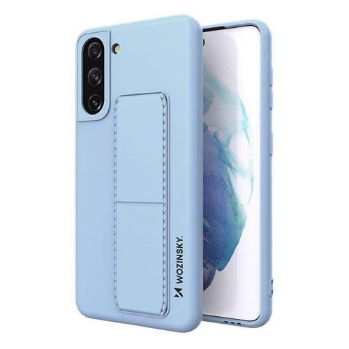 Kickstand Silicone Case με Stand Wozinsky για Samsung Galaxy S21+ 5G Light Blue | www.lightgear.gr