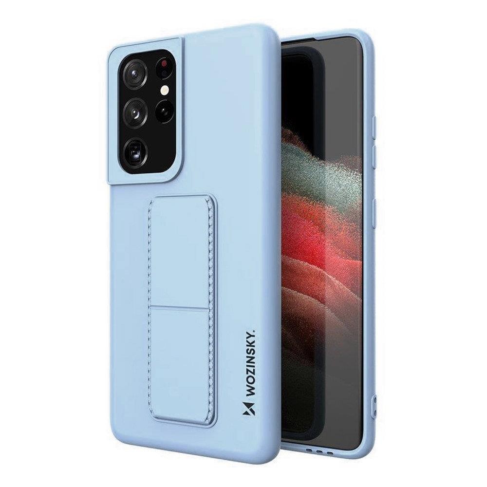 Kickstand Silicone Case με Stand Wozinsky για Samsung Galaxy S21 Ultra 5G Light Blue | www.lightgear.gr