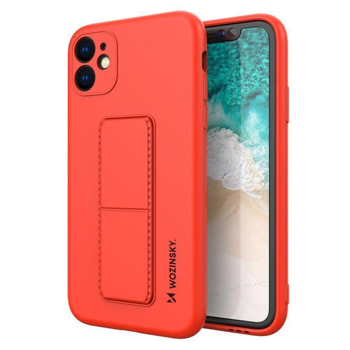 Kickstand Case Σιλικόνης Wozinsky με Kickstand για Xiaomi Redmi 10X 4G / Redmi Note 9 Κόκκινο | www.lightgear.gr