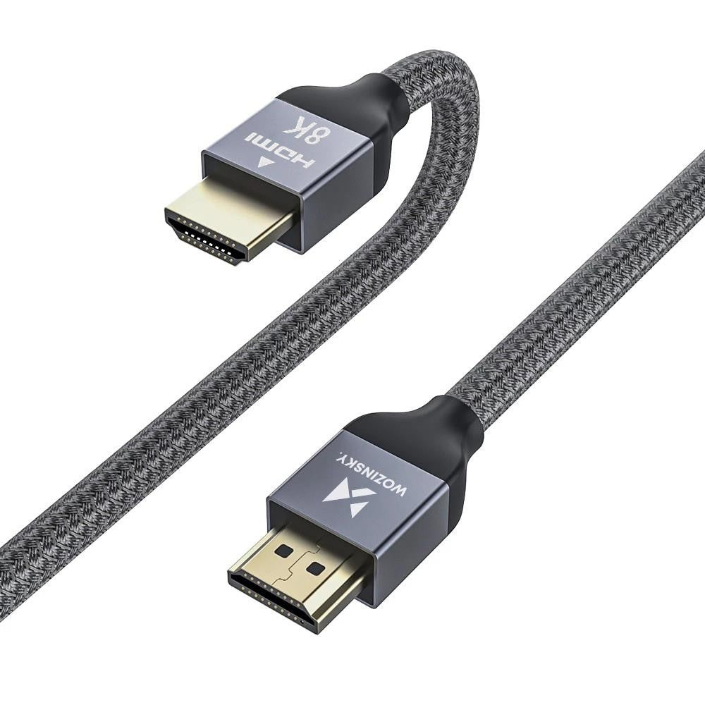 HDMI 2.1 Cable 8K 60Hz 48Gbps / 4K 120Hz / 2K 144Hz 3m Wozinsky Ασημί (WHDMI-30) | www.lightgear.gr