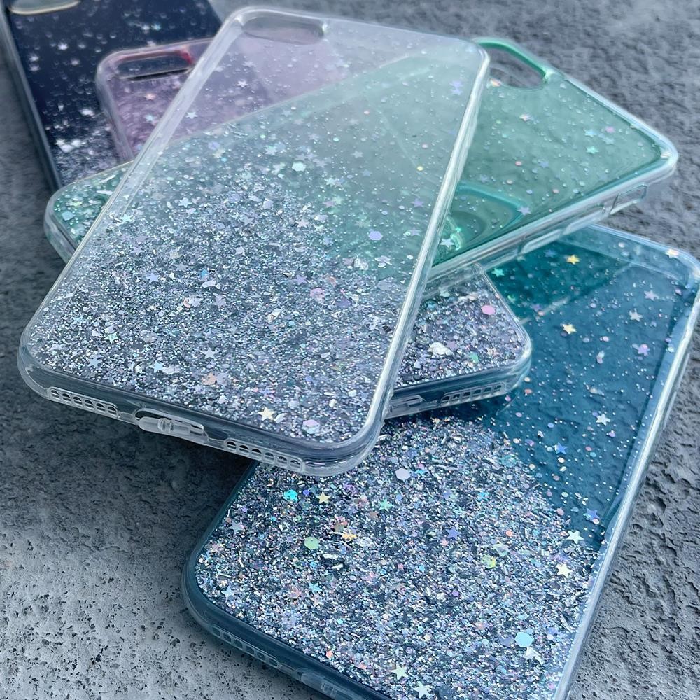 Star Glitter Shining Cover Wozinsky για Xiaomi Redmi Note 9T 5G Μαύρο | www.lightgear.gr