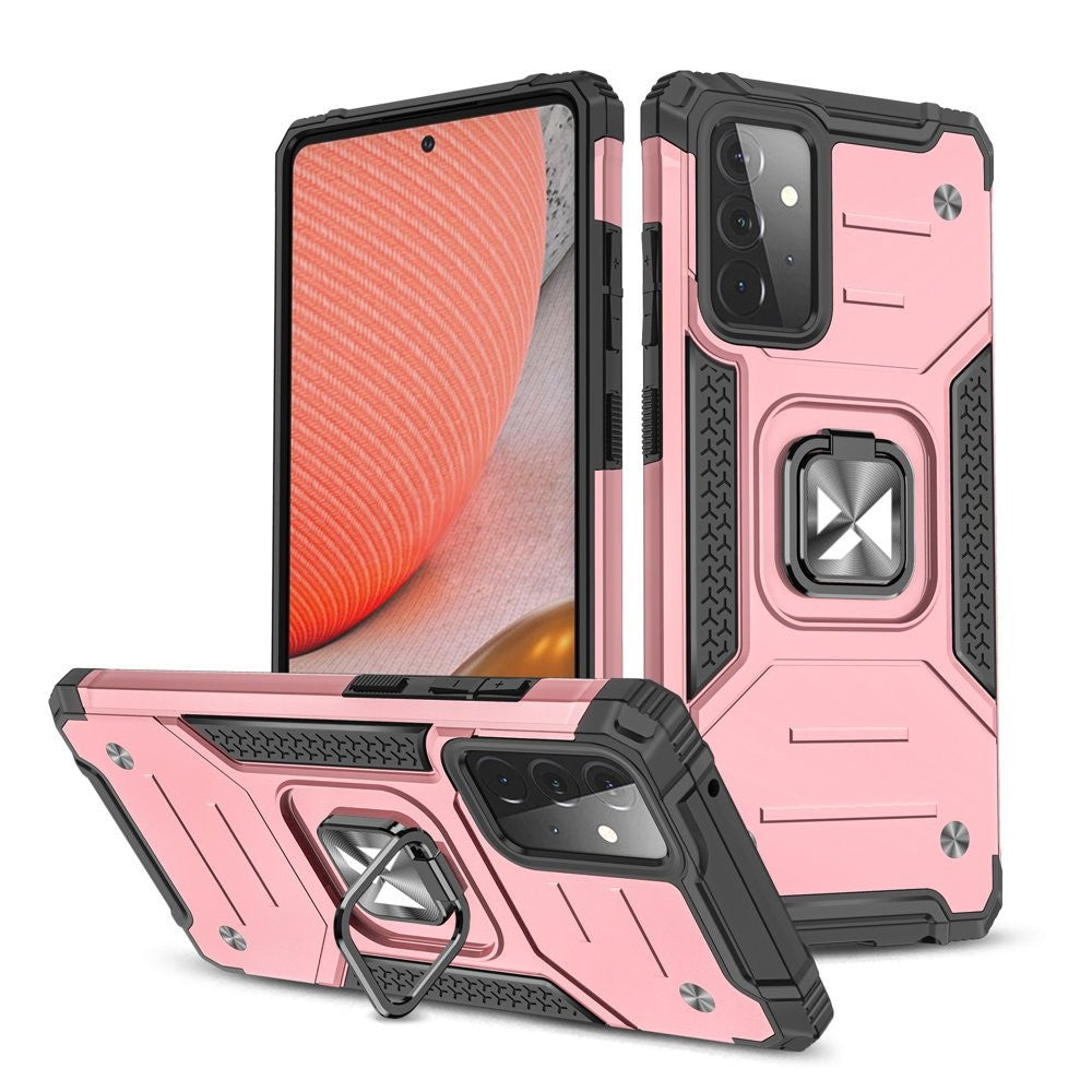Ring Armor Case Kickstand Wozinsky Tough Rugged για Samsung Galaxy A72 4G Ροζ | www.lightgear.gr