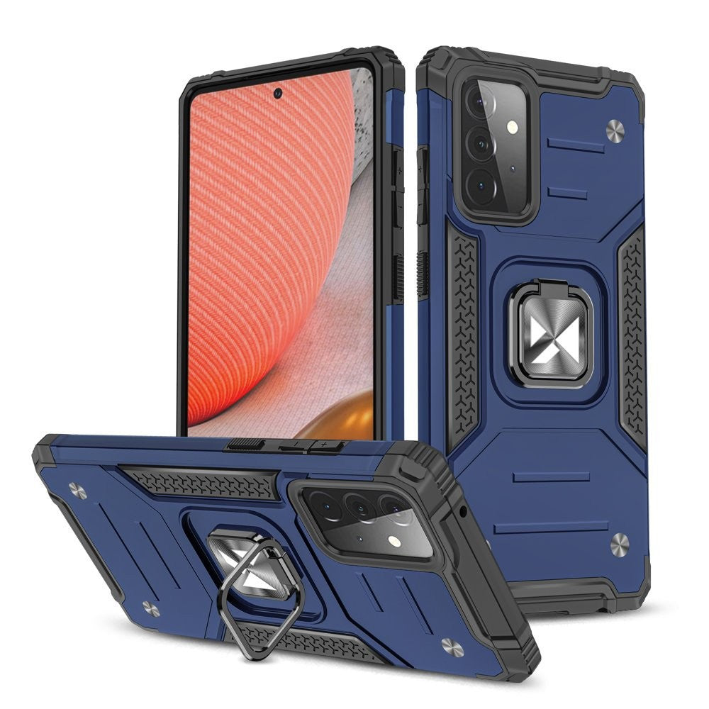 Ring Armor Case Kickstand Wozinsky Tough Rugged για Samsung Galaxy A72 4G Μπλε | www.lightgear.gr