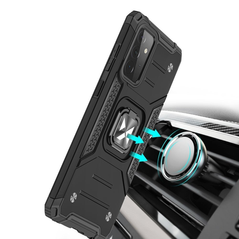 Ring Armor Case Kickstand Wozinsky Tough Rugged για Samsung Galaxy A72 4G Μπλε | www.lightgear.gr