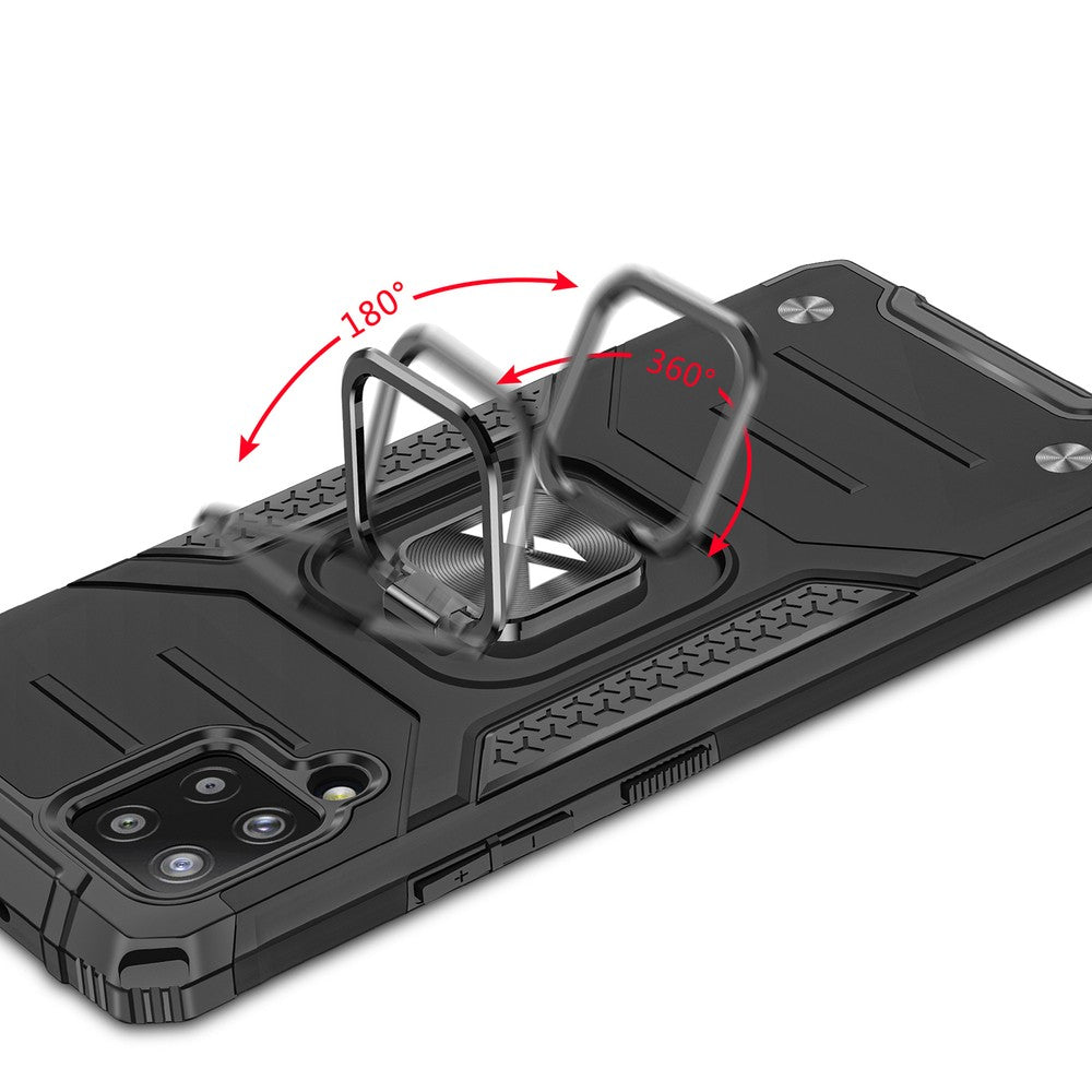 Ring Armor Case Kickstand Wozinsky Tough Rugged για Samsung Galaxy A42 5G Ασημί | www.lightgear.gr